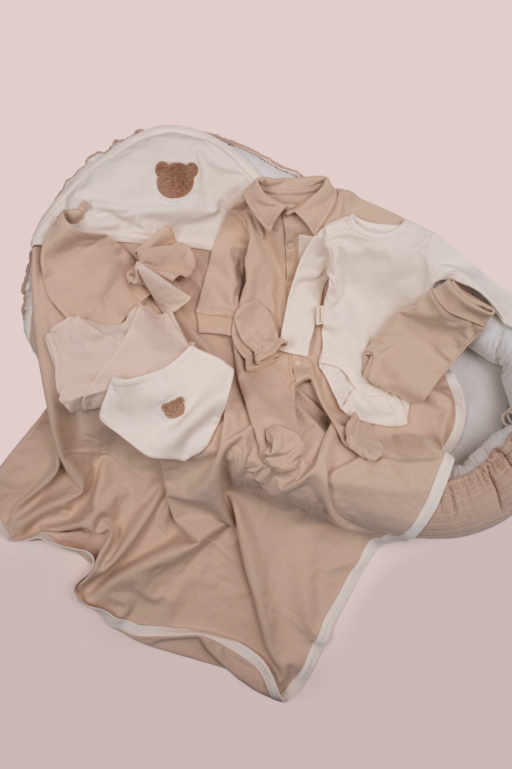 Teddy Bear detailed 10-piece set - Brown