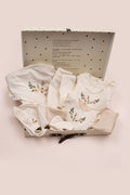 Flower Embroidered 10-piece set - Cream