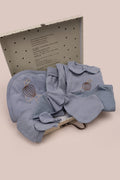 Hot Air Balloon Embroidered 10-piece set - Blue