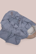 Hot Air Balloon Embroidered 10-piece set - Blue