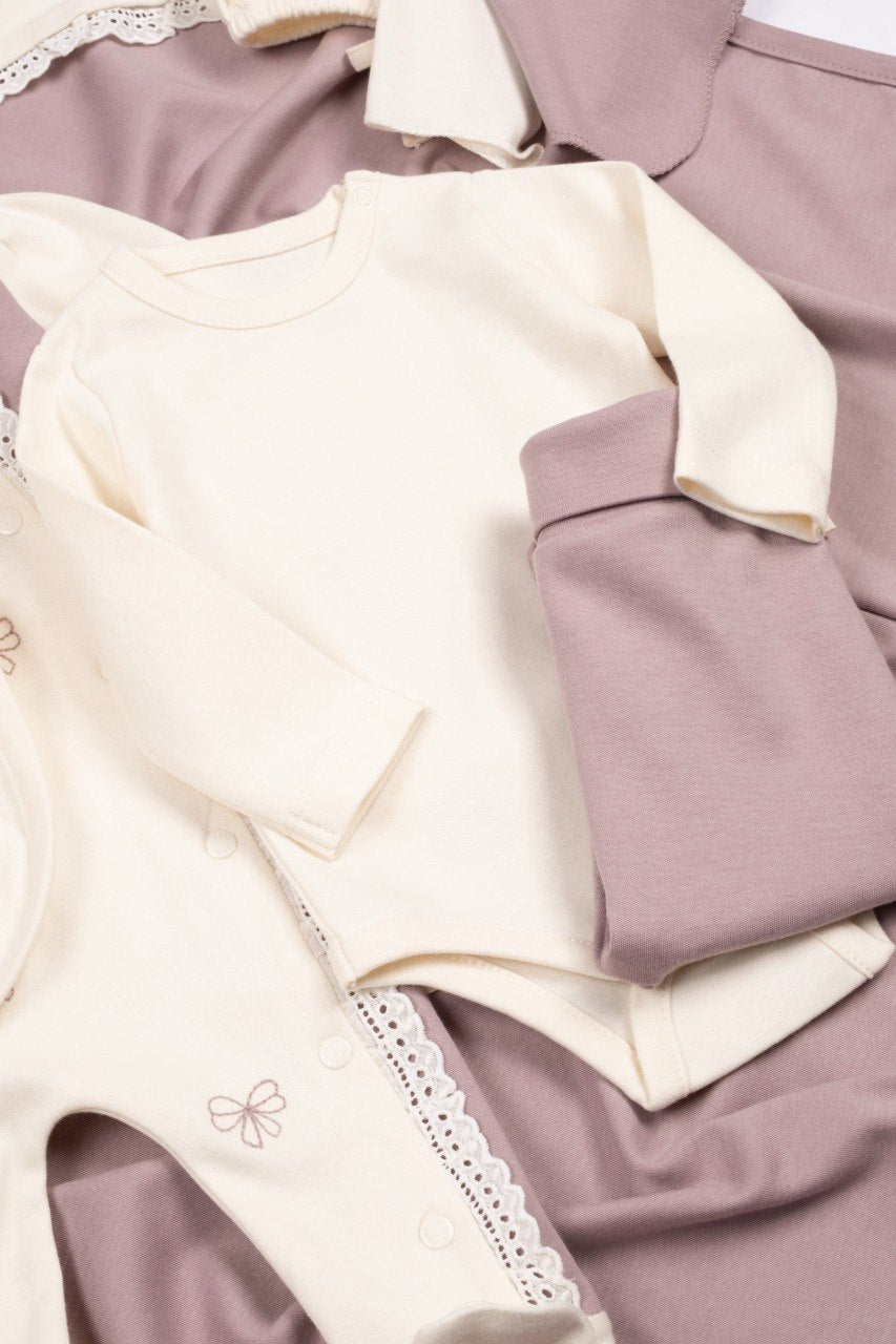 Purple bow 10-piece set